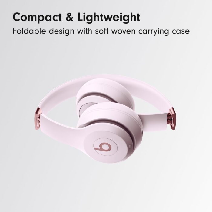 Beats Solo 4 - Wireless Bluetooth On-Ear Headphones, Apple & Android Compatible, Up to 50 Hours of Battery Life - Cloud Pink (Renewed Premium) - Image 4