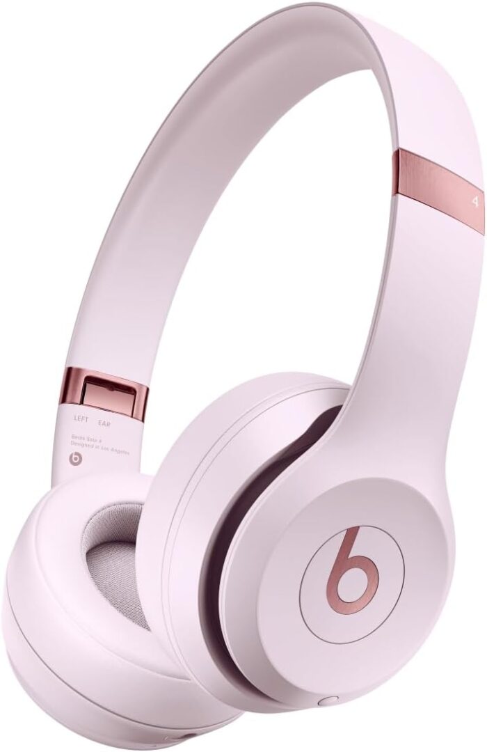 Beats Solo 4 - Wireless Bluetooth On-Ear Headphones, Apple & Android Compatible, Up to 50 Hours of Battery Life - Cloud Pink (Renewed Premium)