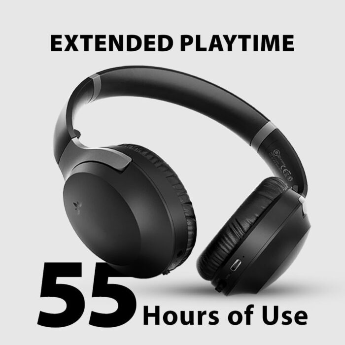 Avantree Aria 3 - Bluetooth 5.3 Active Noise-Cancelling Headphones Over-Ear, with Wireless HD Audio, Spacious & Comfortable Fit, Dual Connectivity, and 55hr Extended Playtime - Image 4