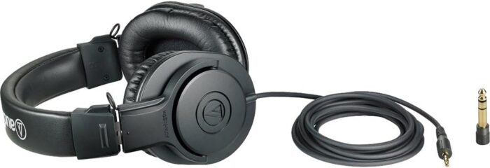 Audio-Technica ATH-M20x Professional Studio Monitor Headphones, Black (AUD ATHM20X) - Image 5