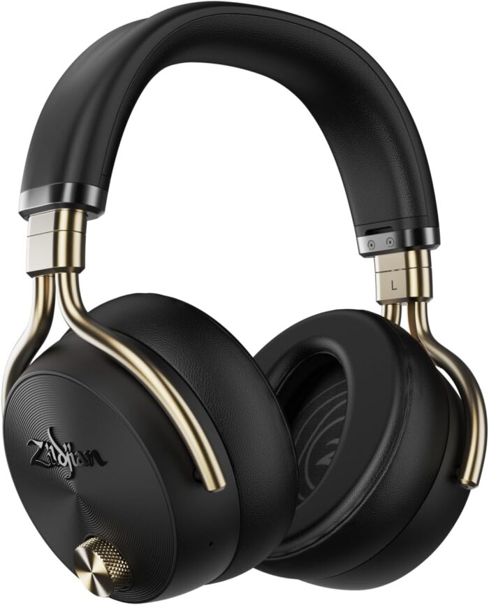 Zildjian ALCHEM-E Perfect Tune Over Ear Headphones, Wireless Headphones, Active Noise Cancelling with Mic, Up to 45 Hours Battery Life, Black