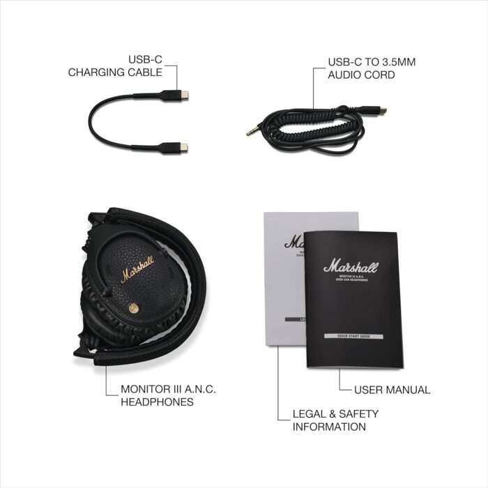 Marshall Monitor III Active Noise Canceling Over-Ear Bluetooth Headphones - Image 10