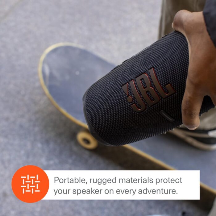 JBL CHARGE 5 - Portable Waterproof (IP67) Bluetooth Speaker with Powerbank USB Charge out, 20 hours playtime, JBL Partyboost (Black) - Image 8