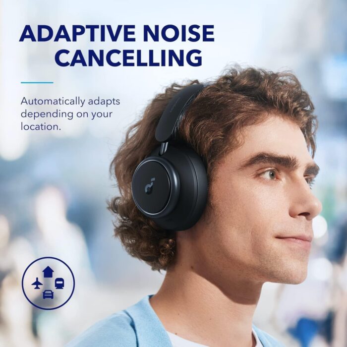 Soundcore by Anker Space Q45 Adaptive Active Noise Cancelling Headphones, Reduce Noise by Up to 98%, 50H Playtime, App Control, LDAC Hi-Res Wireless Audio, Comfortable Fit, Clear Calls, Bluetooth 5.3 - Image 4