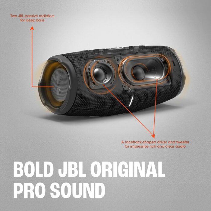 JBL CHARGE 5 - Portable Waterproof (IP67) Bluetooth Speaker with Powerbank USB Charge out, 20 hours playtime, JBL Partyboost (Black) - Image 5